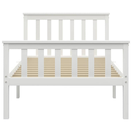 Vidaxl bedframe massief grenenhout wit 100x200 cm
