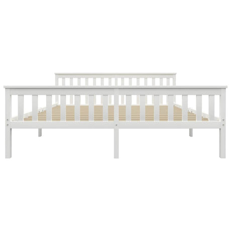 Vidaxl bedframe massief grenenhout wit 180x200 cm