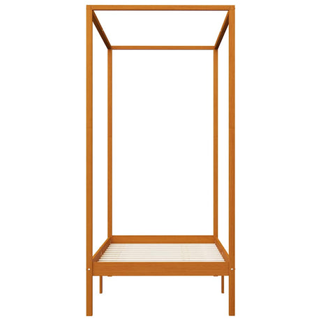 Vidaxl hemelbedframe massief grenenhout honingbruin 100x200 cm