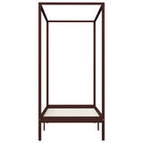Vidaxl hemelbedframe massief grenenhout donkerbruin 90x200 cm