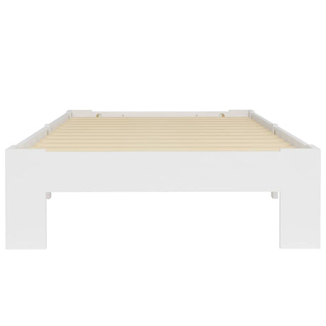 Vidaxl bedframe massief grenenhout wit 90x200 cm