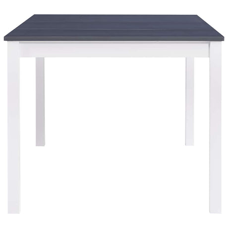 Vidaxl eettafel 180x90x73 cm grenenhout wit en grijs