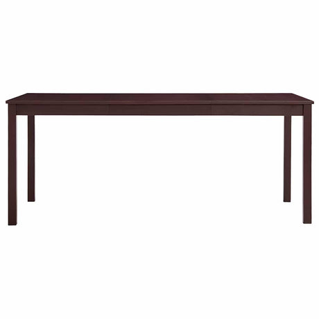 Vidaxl eettafel 180x90x73 cm grenenhout donkerbruin