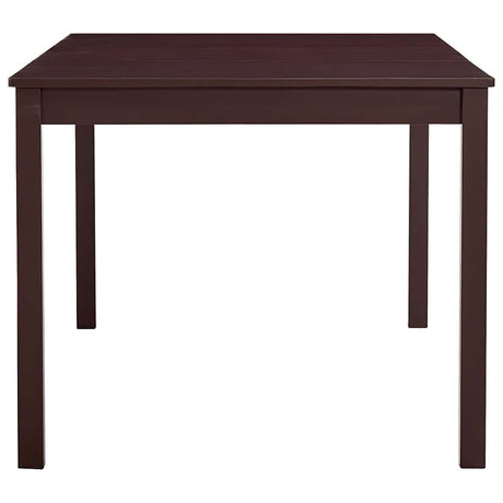 Vidaxl eettafel 180x90x73 cm grenenhout donkerbruin