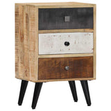Vidaxl nachtkastje 40x30x60 cm massief mangohout