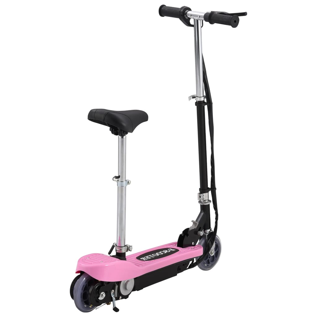 Vidaxl step elektrisch met zitje 120 w roze