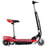 Vidaxl Kinderstep con silla de montar y lideró 120 W rojo