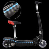 Vidaxl Kinderstep with saddle and LED 120 W Black