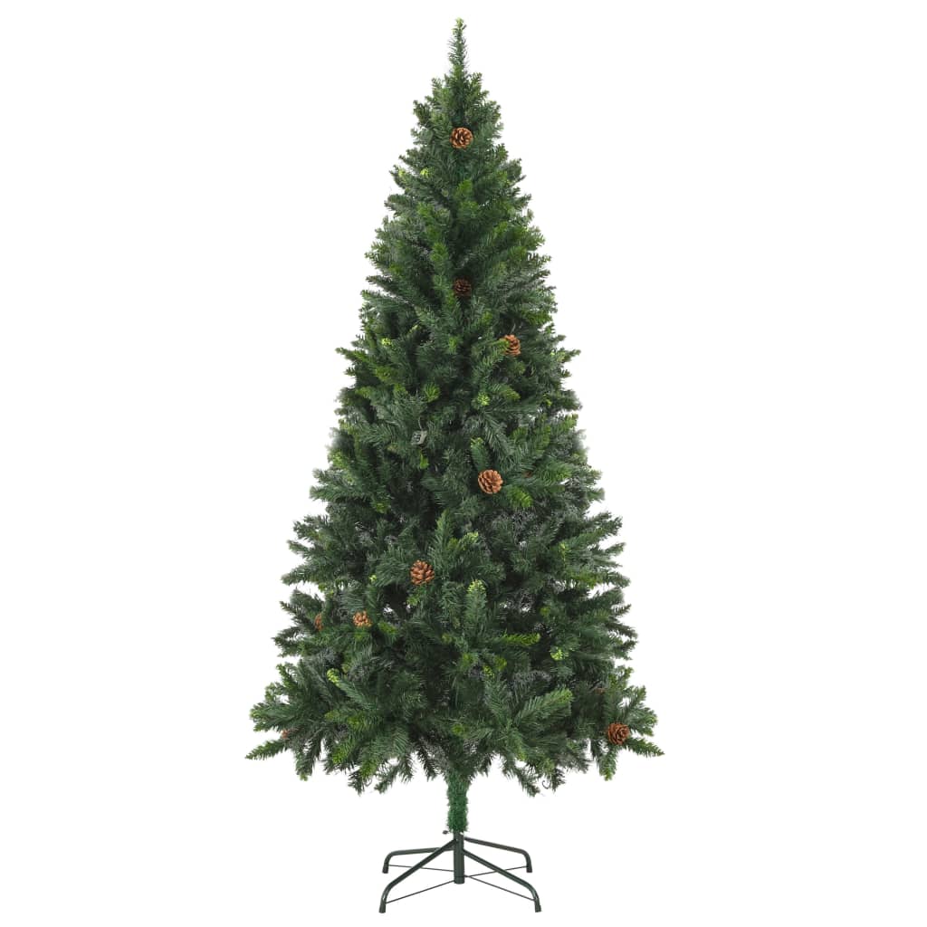 Vidaxl Kunstkerstboom z borovimi stožci 180 cm zeleno