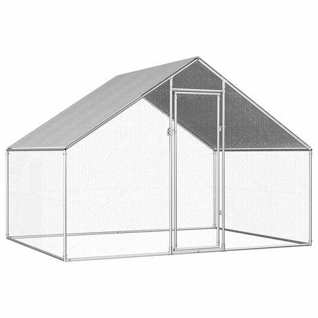 Vidaxl Chicken Coop 2.75x2x1,92 M verzinkte Stahl