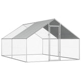 Vidaxl Chicken Coop 2.75x4x1.92 M verzinkte Stahl