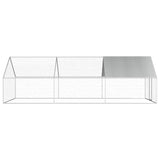 Vidaxl Chicken coop 2.75x6x1.92 m galvanized steel