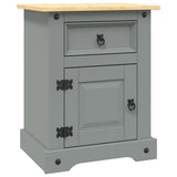 Vidaxl nachtkastje 53x39x67 cm mexicaans grenenhout corona-stijl grijs