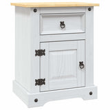 Vidaxl nachtkastje 53x39x67 cm mexicaans grenenhout corona-stijl wit