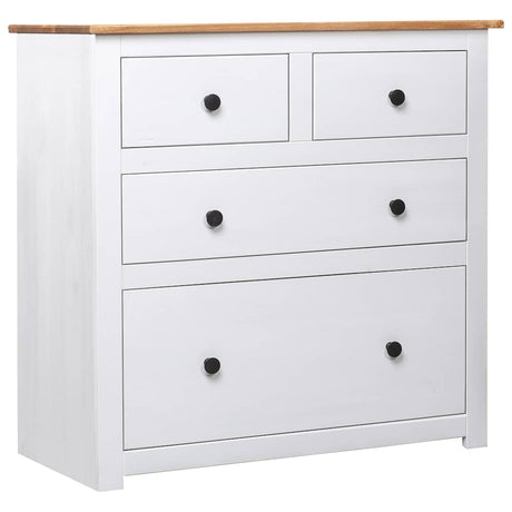 Vidaxl dressoir panama range 80x40x83 cm grenenhout wit