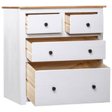 Vidaxl dressoir panama range 80x40x83 cm grenenhout wit