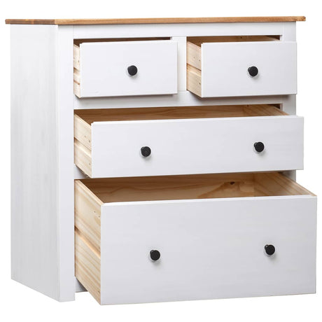 Vidaxl dressoir panama range 80x40x83 cm grenenhout wit