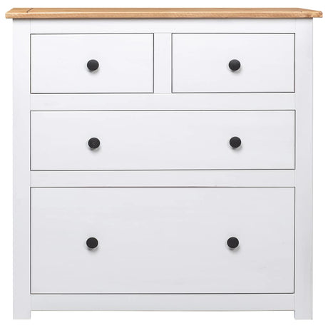 Vidaxl dressoir panama range 80x40x83 cm grenenhout wit