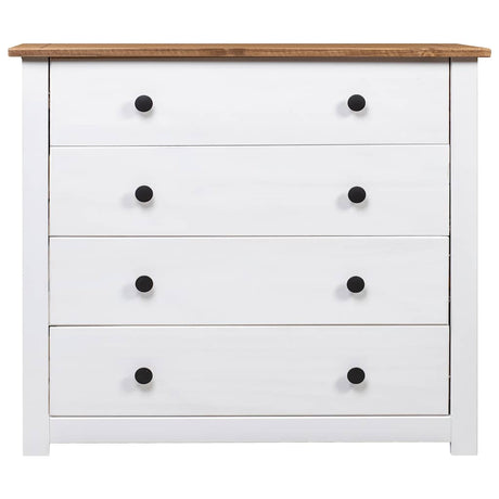 Vidaxl bijzetkast panama range 80x40x73 cm grenenhout wit