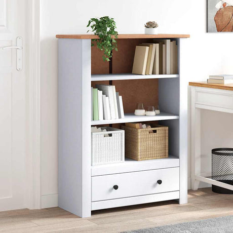 Vidaxl boekenkast panama range 80x35x110 cm massief grenenhout wit