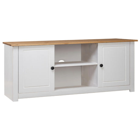 Vidaxl tv-kast panama range 120x40x50 cm massief grenenhout wit