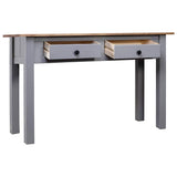 Vidaxl wandtafel panama range 110x40x72 cm massief grenenhout grijs
