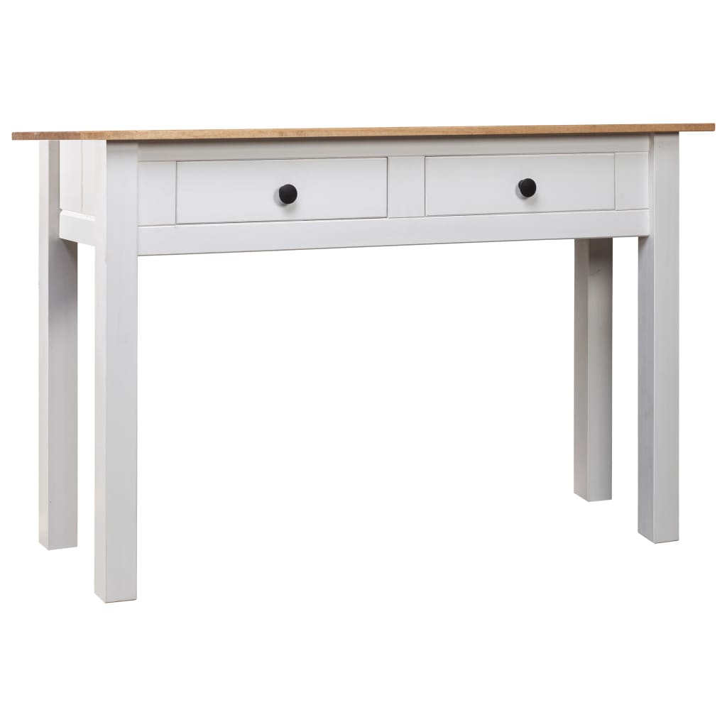 Vidaxl wandtafel panama range 110x40x72 cm massief grenenhout wit