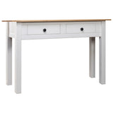 Vidaxl wandtafel panama range 110x40x72 cm massief grenenhout wit