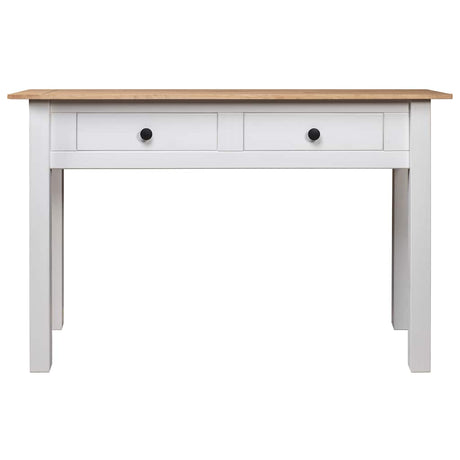Vidaxl wandtafel panama range 110x40x72 cm massief grenenhout wit