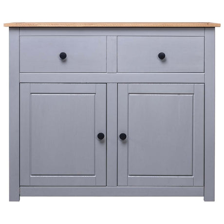 Vidaxl dressoir panama range 93x40x80 cm massief grenenhout grijs