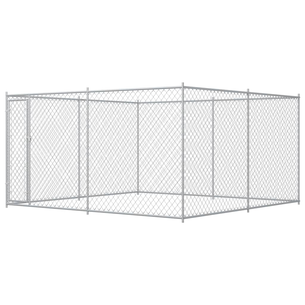 VidaXL Hondenkennel voor buiten 383x383x185 cm