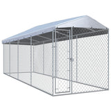 Vidaxl Hond Kennel fir dobausse mam Daach 760x190x22 m