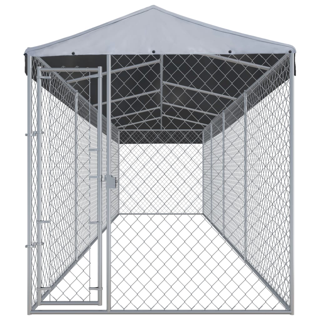 Vidaxl Dog Kennel for Outside with Roof 760x190x225 m