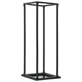 Cheminée vidaxl avec base 37x37x113 cm en acier noir