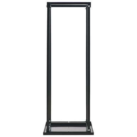 Vidaxl -Kamin mit Basis 37x37x113 cm Stahlschwarz