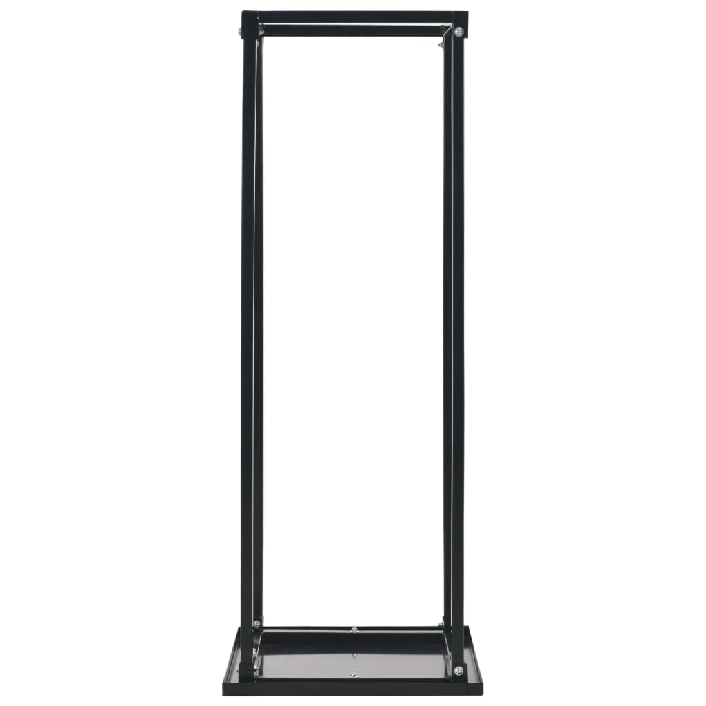 Cheminée vidaxl avec base 37x37x113 cm en acier noir