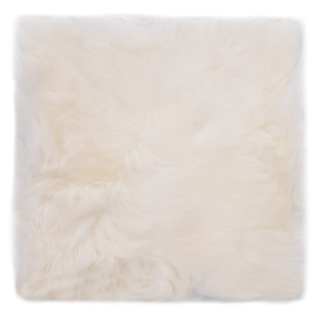 Vidaxl Chair cushions 2 st 40x40 cm Real sheepskin white