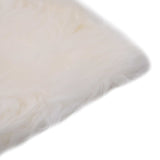 Vidaxl Stolkuddar 2 St 40x40 cm Real Sheepskin White