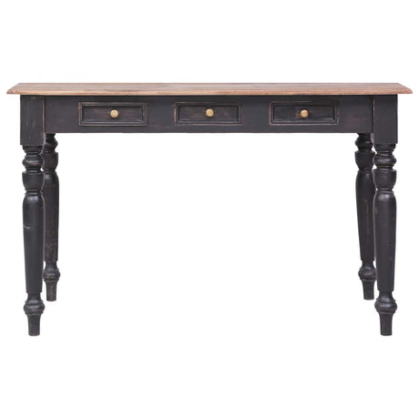 Vidaxl bureau met 3 lades 117x57x75 cm massief mahoniehout