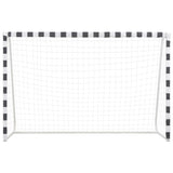 Vidaxl fotballmål 300x200x90 cm metall svart og hvitt