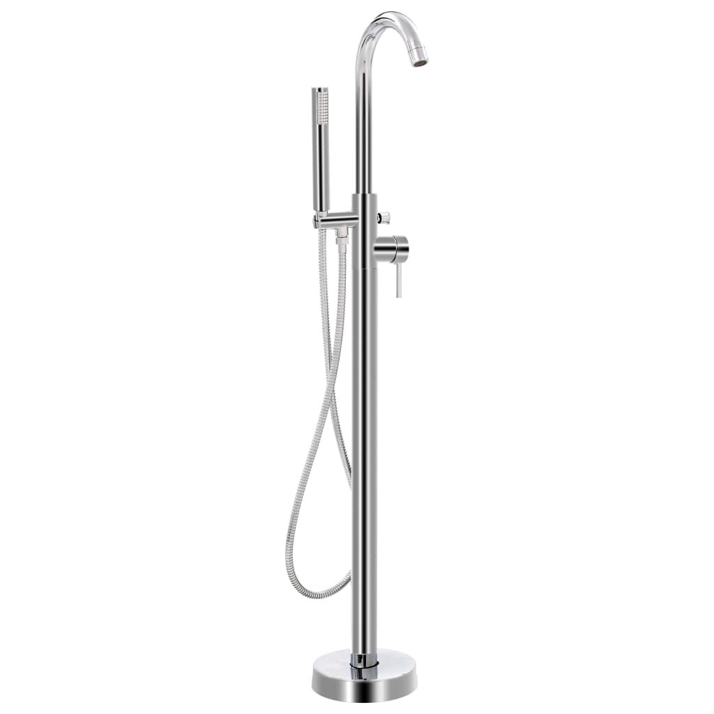 Vidaxl Bathtub Crane frittliggende 118,5 cm rustfritt stål