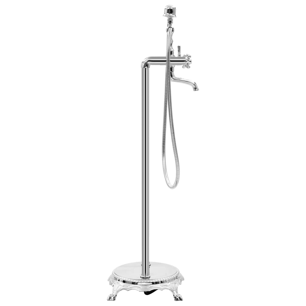 Bidaxl BathTub Crane fristående 99,5 cm rostfritt stål silverfärgad