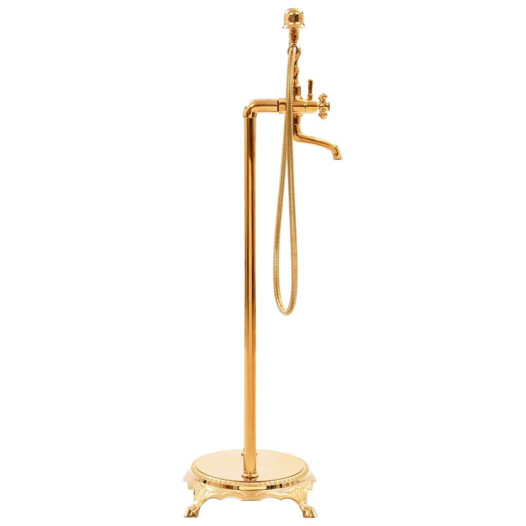 VidaXL Bathtub crane Detached 99.5 cm Stainless steel gold colored