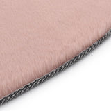 Vidaxl rug 160 cm künstlechen Kanéngchen Pfin rosa