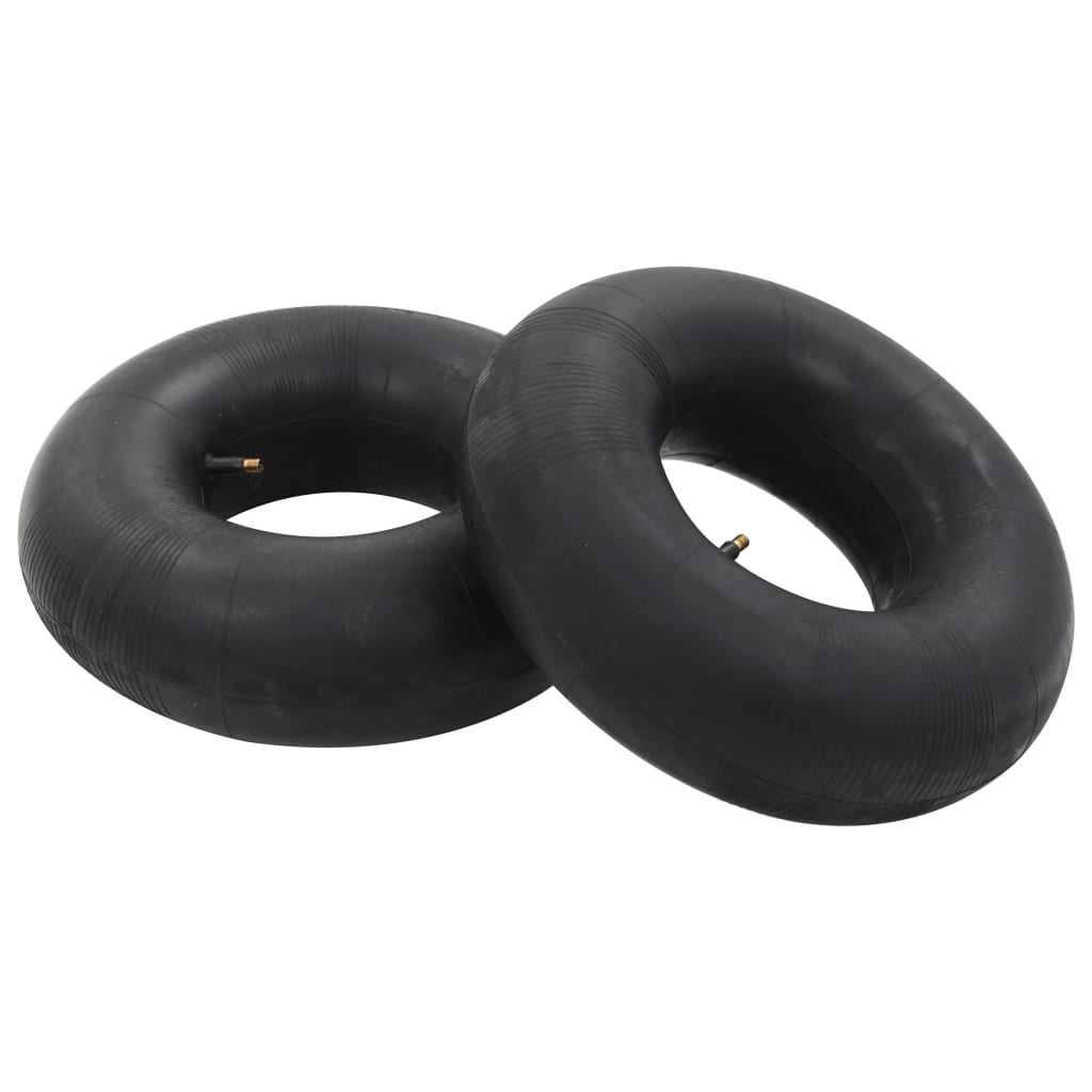 VIDAXL 4-teilig Schubkarree und Innenreifen Set 15x6.00-6 4PR Gummi
