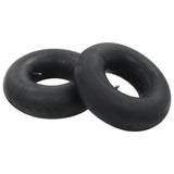 VIDAXL 4-teilig Schubkarree und Innenreifen Set 15x6.00-6 4PR Gummi