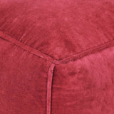 Vidaxl poef 40x40x40 cm katoenfluweel roze