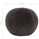 Vidaxl poef 50x35 cm katoenfluweel antraciet