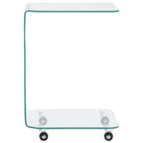 Vidaxl salontafel 45x40x63 cm gehard glas