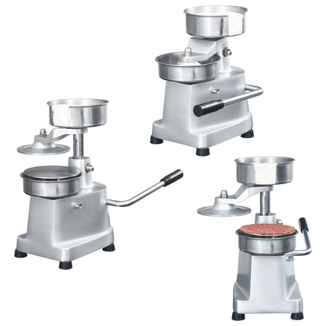 Vidaxxl Hamburgerpressmaschine mit 500 Trennblättern 10 cm Aluminium